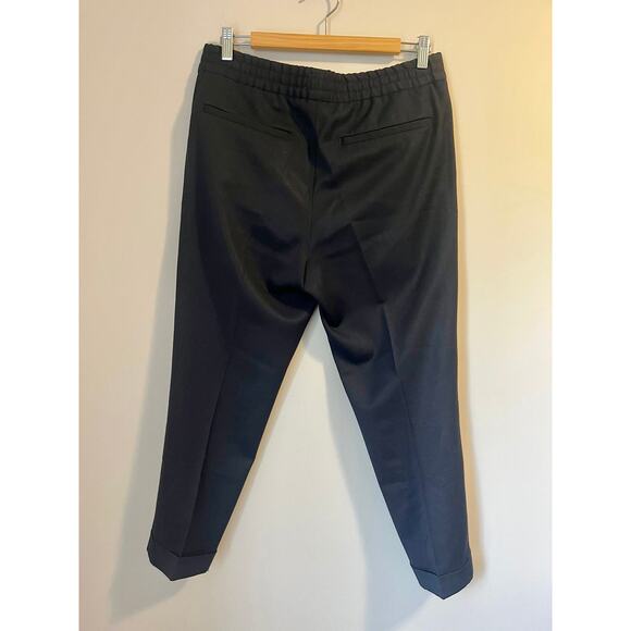 Filippa K Terry Cropped Slim Fit Wool Blend Trousers in Black Men's sz. 48 or M - Picture 4 of 9
